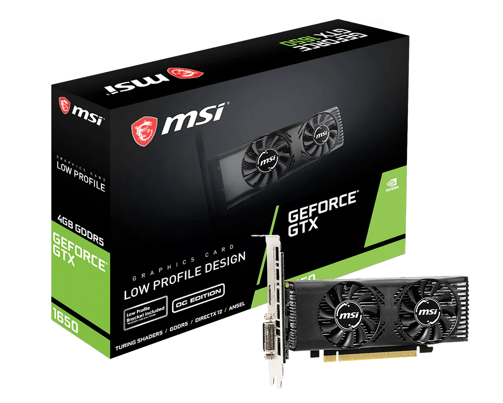 MSI GeForce GTX 1650 4GT LP OC